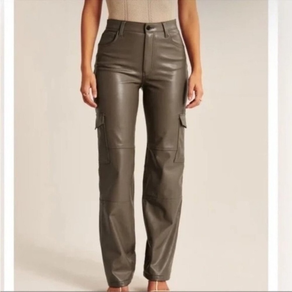 Abercrombie Leather Cargo Pants